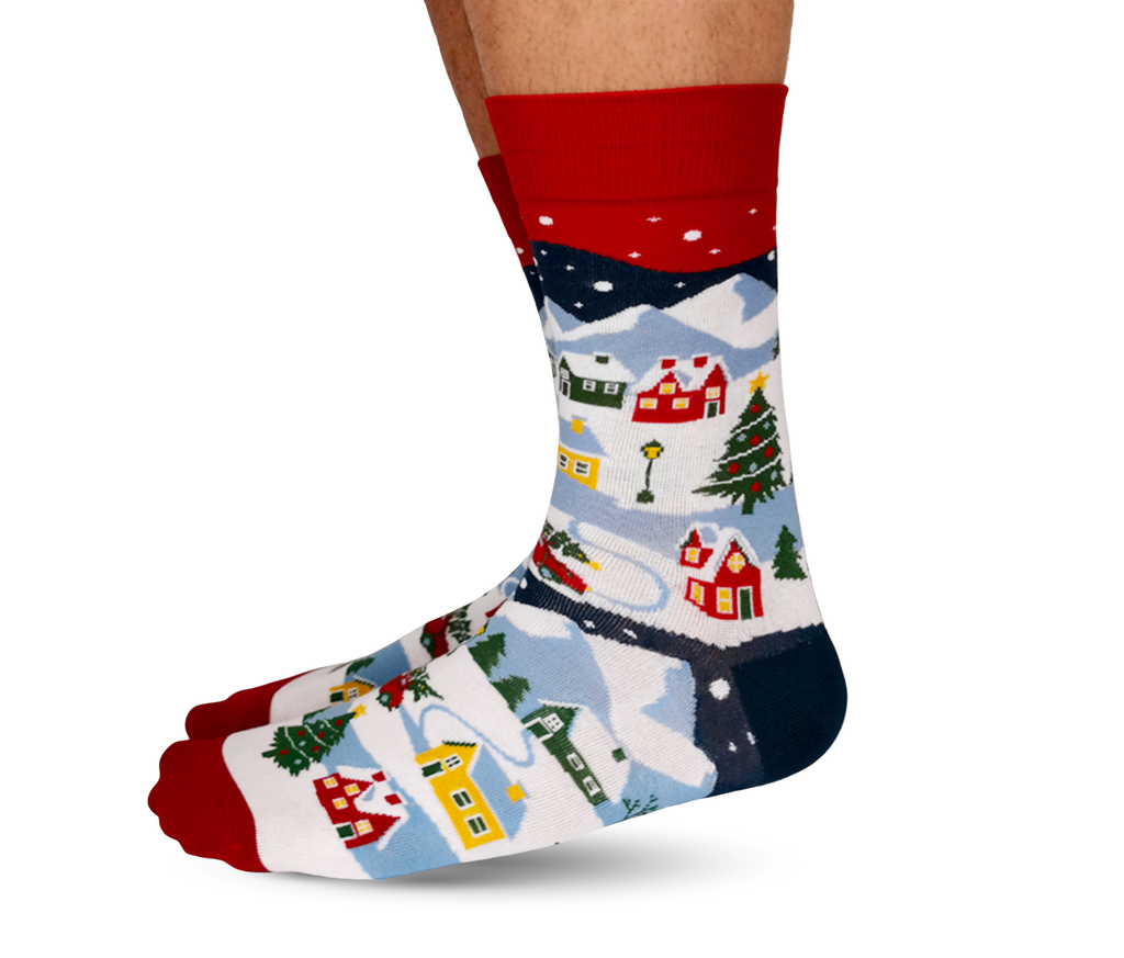 white christmas dresses MENS CHRISTMAS DRESS HOLIDAY SOCKS 8PACK main image 1