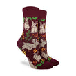 Woodland Bunnies Women's Crew Socks