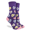 Valentines Candy Hearts Women's Crew Socks