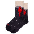 Metallic Cardinal Women's Crew Socks